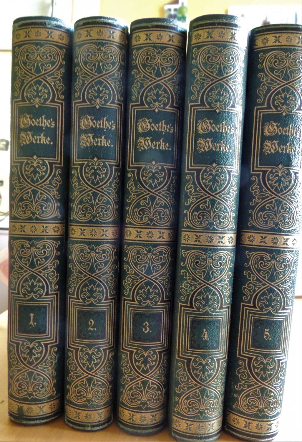 Goethes werke in 5 Bänden“ (J.W. Goethe) – Buch antiquarisch